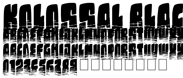 Kolossal black font
